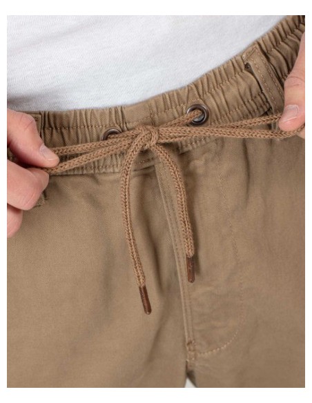 PANTALON CHICO REELL AJUSTE ACANALADO  COLOR SAND