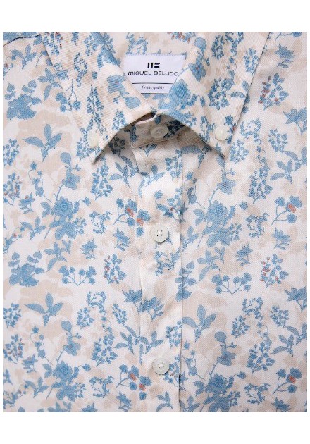 CAMISA CHICO ESTAMPADA MIGUEL BELLIDO COLOR 57 CELESTE