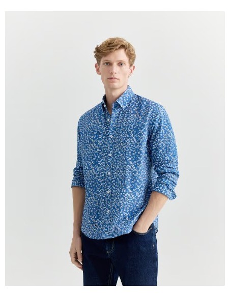 CAMISA CHICO ESTAMPADA  MIGUEL BELLIDO COLOR 55 AZUL
