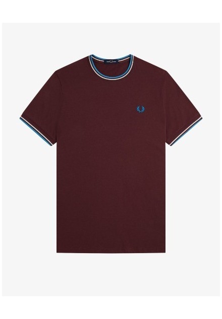CAMISETA UNISEX FRED PERRY COLOR 77 BURDEOS