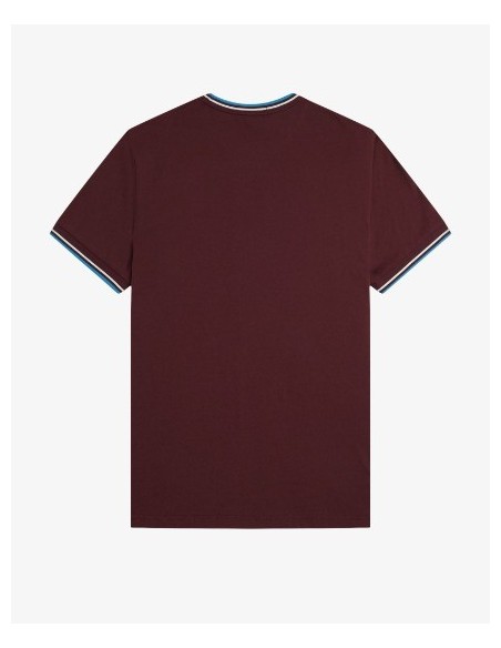 CAMISETA UNISEX FRED PERRY COLOR 77 BURDEOS