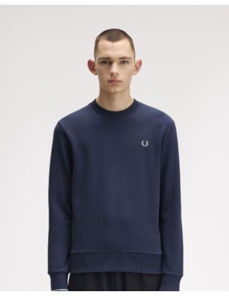 SUDADERA UNISEX FRED PERRY COLOR 30 MARINO