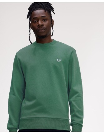SUDADERA UNISEX FRED PERRY COLOR 31 VERDE