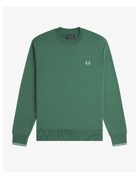 SUDADERA UNISEX FRED PERRY COLOR 31 VERDE