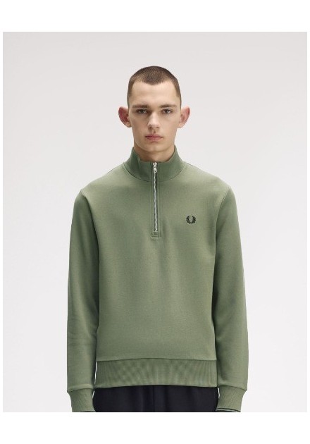 SUDADERA UNISEX FRED PERRY COLOR 28 VERDE