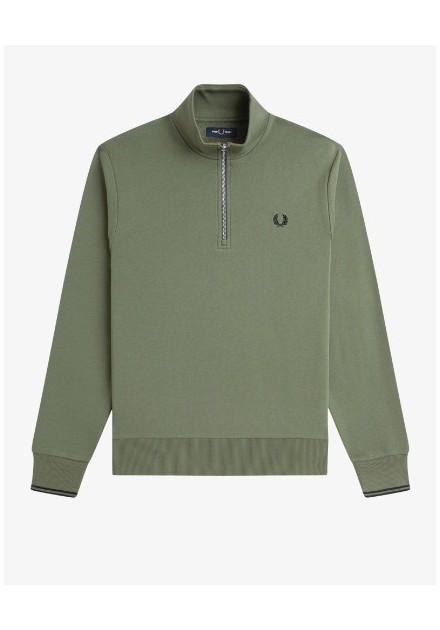 SUDADERA UNISEX FRED PERRY COLOR 28 VERDE