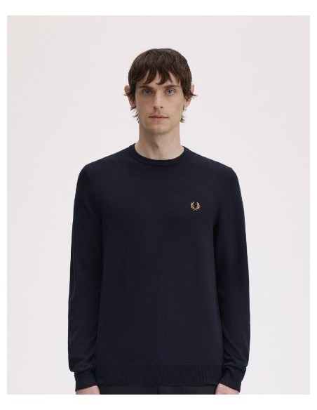 JERSEY CHICO FRED PERRY COLOR MARINO