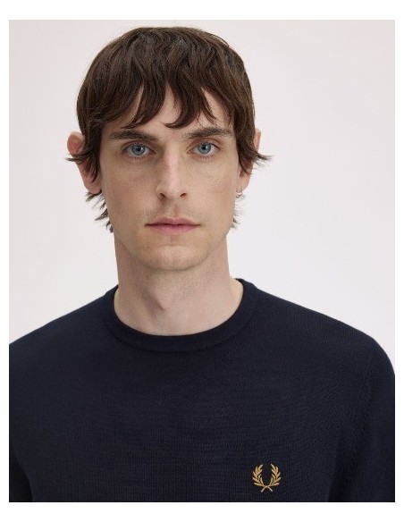 JERSEY CHICO FRED PERRY COLOR MARINO