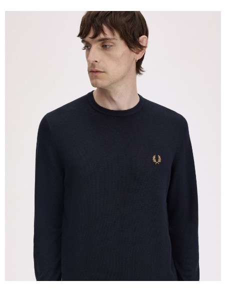 JERSEY CHICO FRED PERRY COLOR MARINO