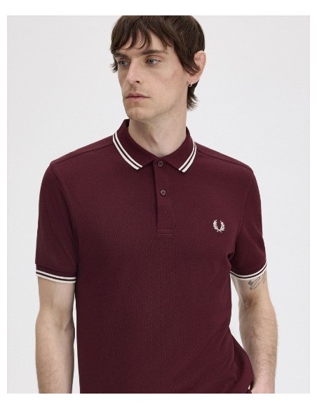 POLO CHICO FRED PERRY COLOR 44 BURDEOS
