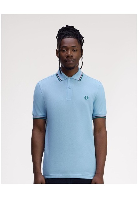 POLOCHICO FRED PERRY COLOR46 CELESTE