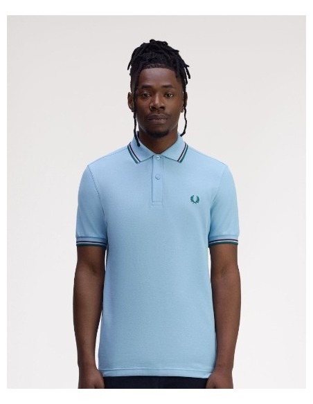 POLOCHICO FRED PERRY COLOR46 CELESTE