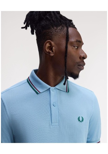 POLOCHICO FRED PERRY COLOR46 CELESTE