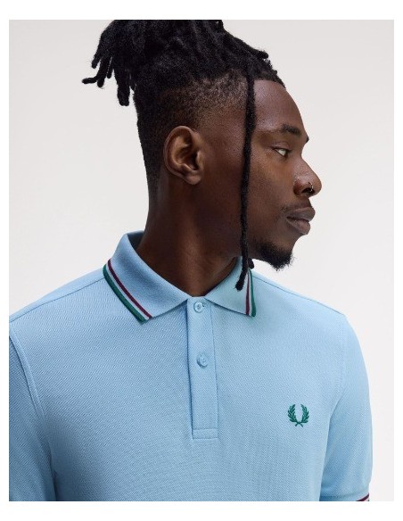 POLOCHICO FRED PERRY COLOR46 CELESTE