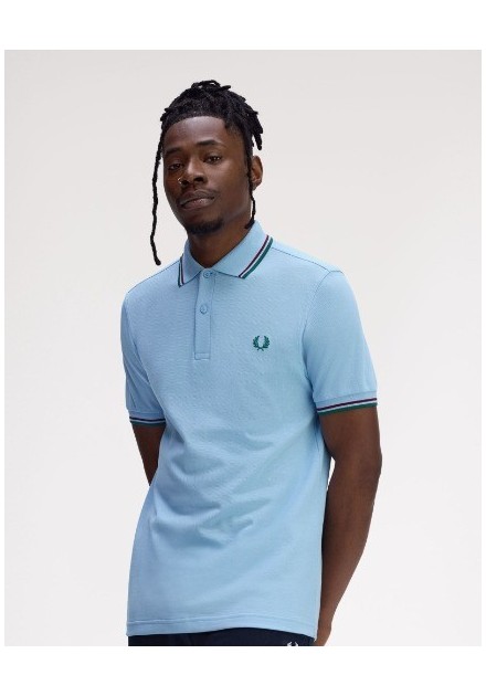 POLOCHICO FRED PERRY COLOR46 CELESTE