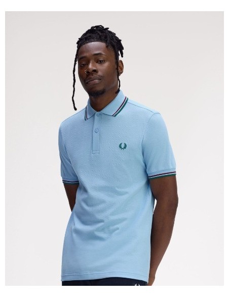 POLOCHICO FRED PERRY COLOR46 CELESTE