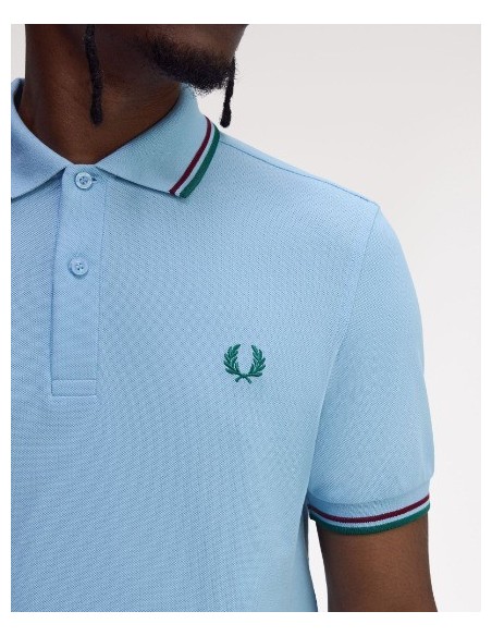POLOCHICO FRED PERRY COLOR46 CELESTE