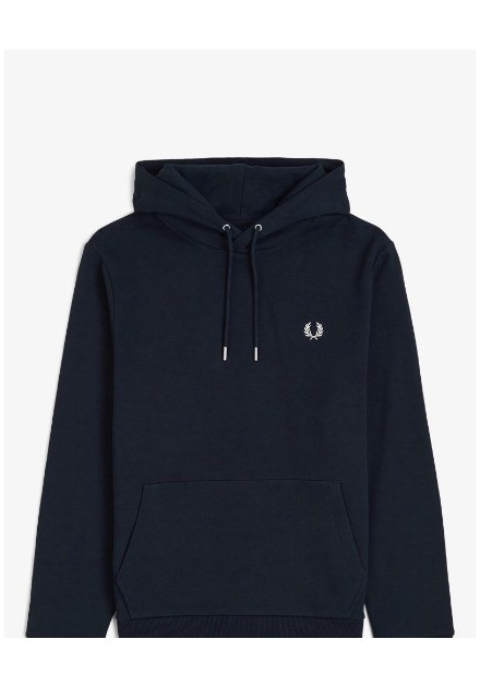 SUDADERA UNISEX CAPUCHA FRED PERRY COLOR 32 MARINO