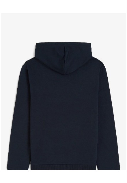 SUDADERA UNISEX CAPUCHA FRED PERRY COLOR 32 MARINO