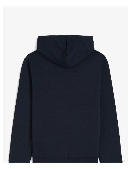 SUDADERA UNISEX CAPUCHA FRED PERRY COLOR 32 MARINO