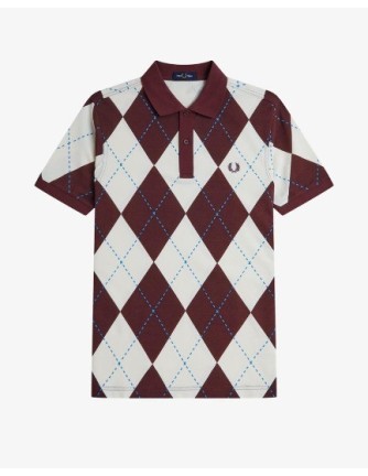 POLO UNISEX FRED PERRY COLOR 47 BURDEOS 2