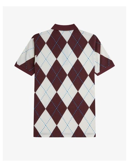 POLO UNISEX FRED PERRY COLOR 47 BURDEOS