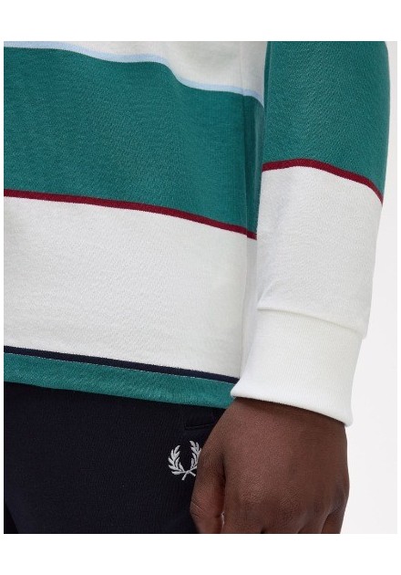 POLO CHICO MANGA LARGA FRED PERRY  COLOR48 VERDE