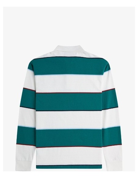 POLO CHICO MANGA LARGA FRED PERRY  COLOR48 VERDE