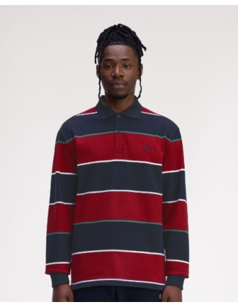 POLO CHICO MANGA LARGA FRED PERRY COLOR 49 BURDEOS