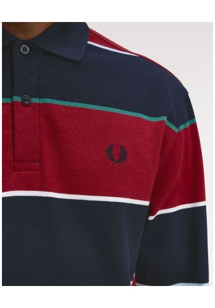 POLO CHICO MANGA LARGA FRED PERRY COLOR 49 BURDEOS