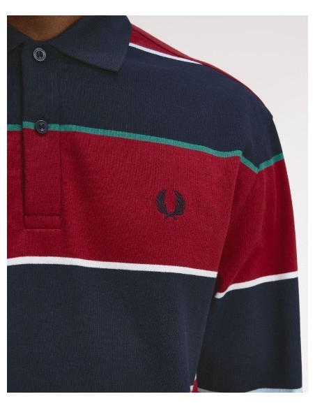 POLO CHICO MANGA LARGA FRED PERRY COLOR 49 BURDEOS