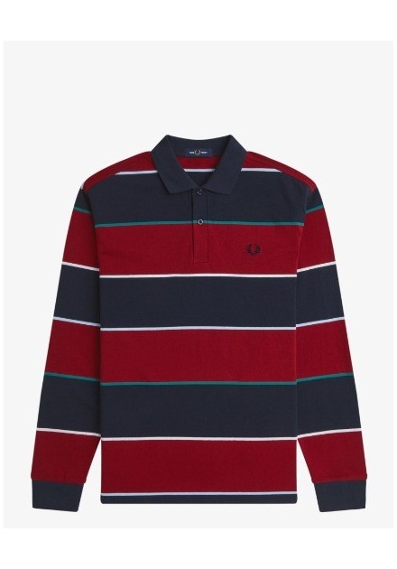 POLO CHICO MANGA LARGA FRED PERRY COLOR 49 BURDEOS