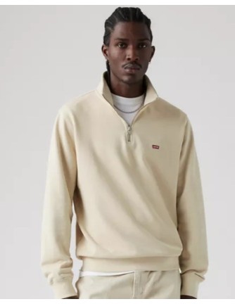 SUDADERA UNISEX  CREMALLERA LEVIS COLOR 05 BEIG