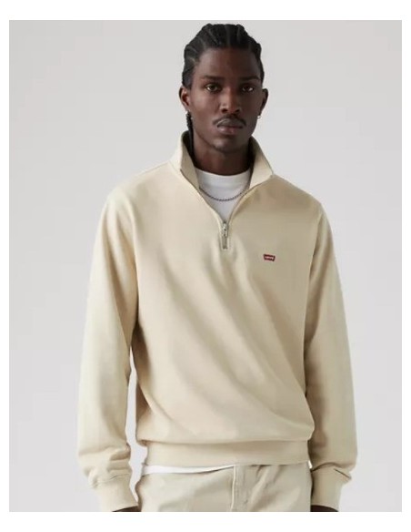SUDADERA UNISEX  CREMALLERA LEVIS COLOR 05 BEIG