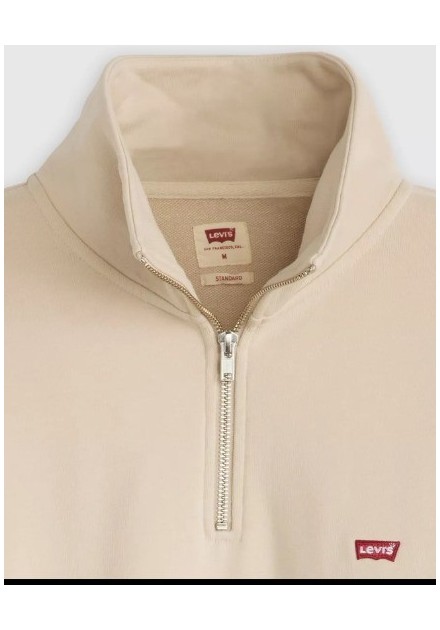 SUDADERA UNISEX  CREMALLERA LEVIS COLOR 05 BEIG