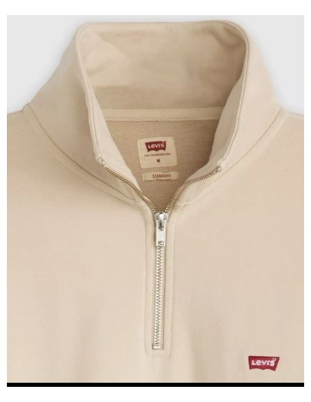 SUDADERA UNISEX  CREMALLERA LEVIS COLOR 05 BEIG