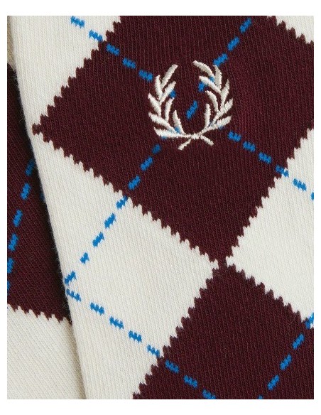 CALCETIN UNISEX DEL 41 AL 46 FRED PERRY COLOR 98 BURDEOS