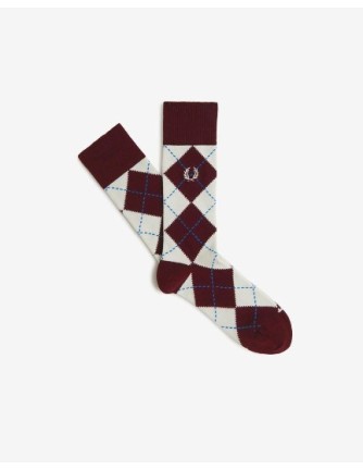 CALCETIN UNISEX DEL 36 AL 40 FRED PERRY COLOR 97 BURDEOS 2