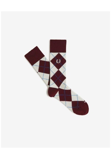 CALCETIN UNISEX DEL 36 AL 40 FRED PERRY COLOR 97 BURDEOS