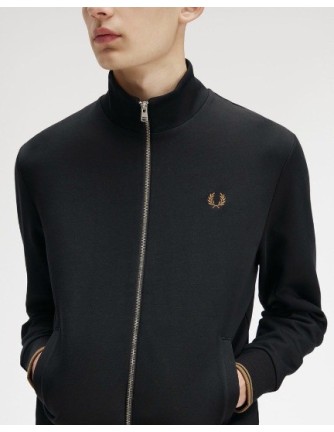 SUDADERA UNISEX FRED PERRY COLOR NEGRA