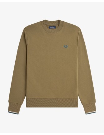 SUDADERA UNISEX FRED PERRY COLOR 39 TABACO 2