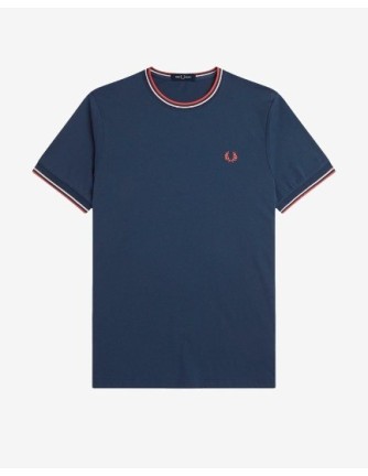 CAMISETA UNISEX FRED PERRY COLOR 83 MARINO 2