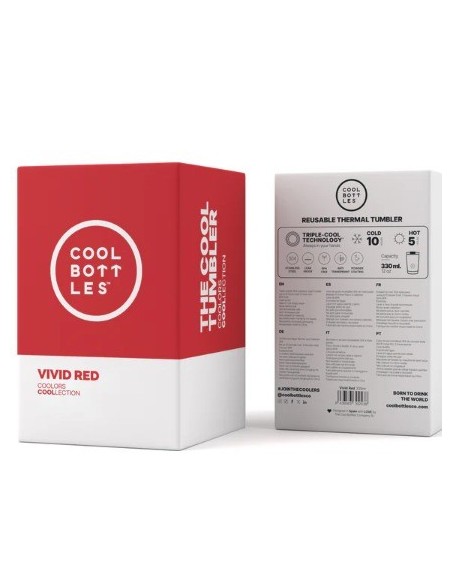 VASO 330ML VIVID RED
