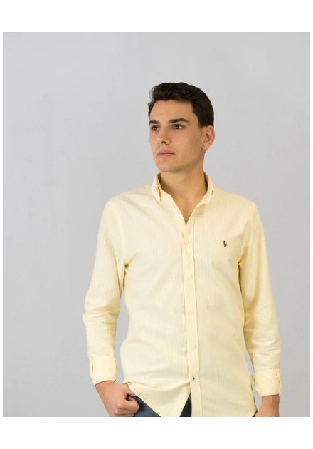 CAMISA CHICO PATADEGAYO LISTAS LUNA COLOR AMARILLA
