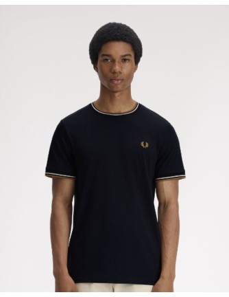 CAMISETA UNISEX FRED PERRY COLOR 93 NEGRA
