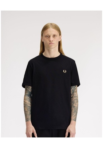 CAMISETA UINISEX FRED PERRY COLOR 02 NEGRA