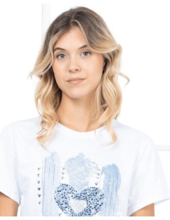 CAMISETA CHICA MISS SIDECAR COLOR 06 BLANCA