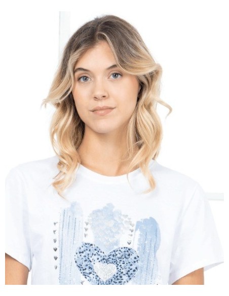 CAMISETA CHICA MISS SIDECAR COLOR 06 BLANCA